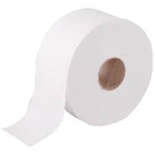 Midi Jumbo Toilet Rolls 250m 2 Ply White Recycled 76mm Core 