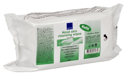 Moist Skin Cleansing Wipes 18X20Cm  Refill 80 Pcs. (80 Pack) Abena, Moist, Skin, Cleansing, Wipes, 18X20Cm, , Refill, 80, Pcs.