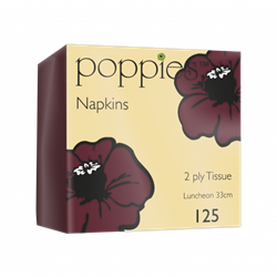 Napkin 2Ply 33cm Bordeaux (1000) 