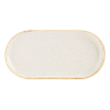 Oatmeal Narrow Oval Plate 30cm (Pack of 6) 