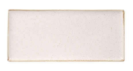 Oatmeal Rectangular Plate 35 x 15.5cm / 13  3/4” x 6” (Pack of 6) 