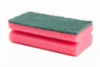 PINK Industrial F/Grip Green Scourers Sponge (x10) 