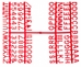 Peg Letter Set Red 1/4 Inch (Each) - BE-3861R