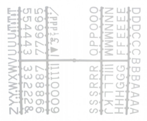 Peg Letter Set White 1 1/4 Inch (Each) Peg, Letter, Set, White, 1, 1/4, Inch, Beaumont