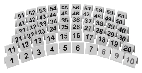 Plastic Table Number 37 (Each) Plastic, Table, Number, 37, Beaumont