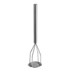  Potato Masher, 5” Round Face, Stainless Steel, 24” Overall 