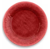 Potters Reactive Glaze Dinner Red 10.5x10.5x0.8? (6 Pack) 