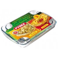 Pyrex 2 Piece Rectangular Roaster Set  35x23cm/40x27cm (4 Pack) Pyrex, 2, Piece, Rectangular, Roaster, Set, 35x23cm40x27cm