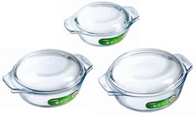 Pyrex 3 Piece Casserole Set - NEW  1.0L/1.6L/2.3L (2 Pack) Pyrex, 3, Piece, Casserole, Set, NEW, 1.0L1.6L2.3L