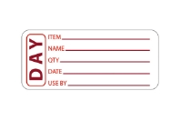 Red Day Labels - 50mm x 65mm (x500) 