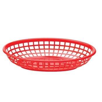 Red Oval Basket 9 x 6? / 23 x 15.5cm (36 Pack) 