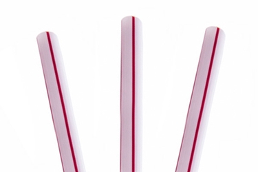 Red & White Smoothie 8" Straws (x500) 