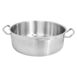 ST.STEEL LOW CASSEROLE POT 13LT - 36CM - INDUCTION BASE Pyrex, Oval, Casserole, EGrip 4.5L