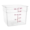 STORAGE CONTAINER 5.5 LTR SQUARE POLYCARBONATE 