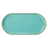 Sea Spray Narrow Oval Plate 32x20cm/12.5x8” (Pack of 6) 