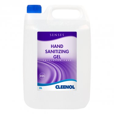 Senses  Hand Sanitizing Gel - 5 Litres Senses, Hand, Sanitizing, Gel, Cleenol