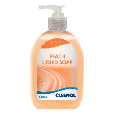 Senses Peach Liquid Soap - 500ml Senses, Peach, Liquid, Soap, Cleenol