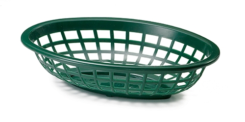 Side Order Baskets High Density Polyethylene Forest Green 20x14x5cm (36 Pack) 