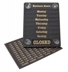 Sign Business Hours (Each) Sign, Business, Hours, Beaumont