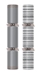 Silver Flittered Stripe Deluxe Cracker 14” (24 Pack) - SW-C244-SFD-X