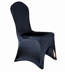 Spandex Lycra Banqueting Chair Covers - Black(5 Pack) 