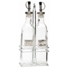 Square Glass Oil & Vinegar With Chrome Stand (Each) Square, Glass, Oil, &, Vinegar, With, Chrome, Stand, Nevilles
