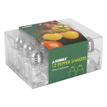 Square Pepper Shaker 1 X 12 Pack 