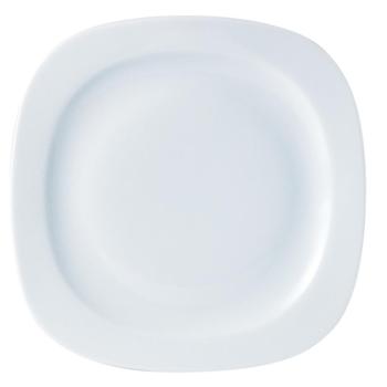 Square Rimmed Shaped Plate 22cm(25cm) 8.5”(10”) (Pack of 12) 