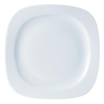 Square Rimmed Shaped Plate 25cm(29cm) 9.75”(11.5”) (Pack of 12) 