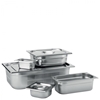 Stainless Steel GN 1/6 Handled Lid (6 Pack) 
