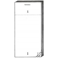 Single Ply Order Pads (100 Pack) Standard, Single, Ply, Waiters, Pad, 63.5mm, 139.7mm, Bemrose, Booth