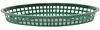 Texas Platter Baskets Polypropylene Oval Forest Green 32.5x24x4 (36 Pack) 