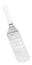  Turner, perforated, Stainless Steel with White ABS Handle, 15” 