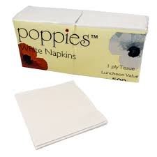 White 1 Ply Napkins 30x30cm (5000 Pack) 