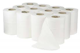 White 2 Ply Mini Centrefeed Roll (12 Pack) 