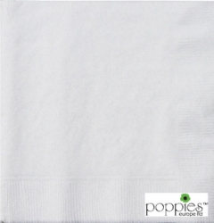 White 33cm 2ply Napkins (2000 Pack) 