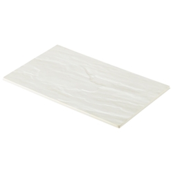 White Slate Melamine Platter GN 1/4 26.5x16cm (Each) White, Slate, Melamine, Platter, GN, 1/4, 26.5x16cm, Nevilles