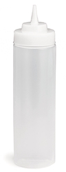 Widemouth Squeeze Bottle Dispenser Natural, 12 oz, 53 mm 