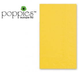 Yellow Pre-Folded 2 Ply 33cm Napkins (2000 Pack) 