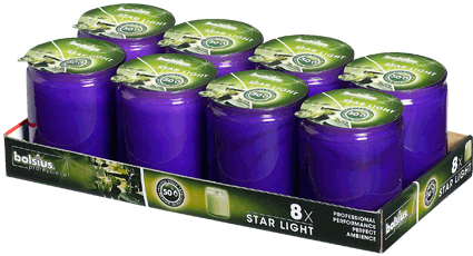 bolsius Starlight® Candle Refill Purple (8 Pack) Bolsius, Starlight, Candle, Refill, Purple, bolsius
