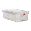 GN Storage Container 1/3 100mm Deep 4L (6 Pack) GN, Storage, Container, 1/3, 100mm, Deep, 4L, Nevilles