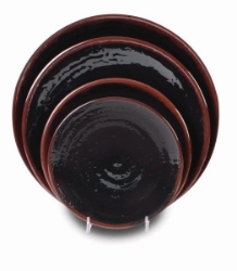 10 1/2? / 265mm Plate, Tenmoku (12 Pack) 