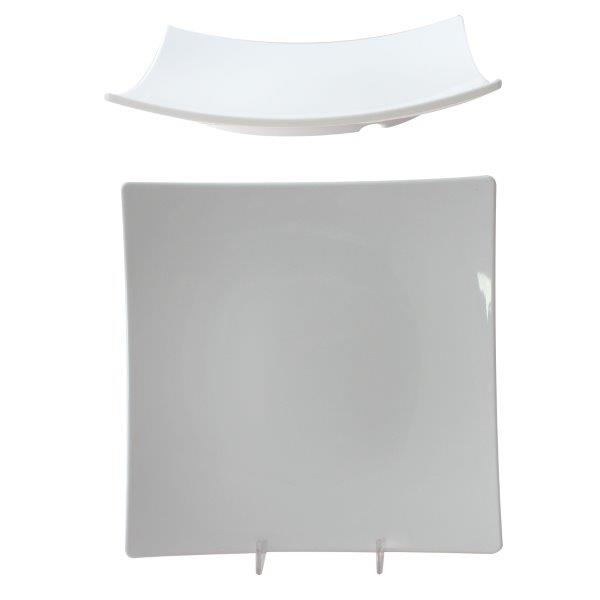 10?/254mm Flare Plate, 1 3/4?/45mm Deep, Classic White 