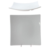 10?/254mm Flare Plate, 1 3/4?/45mm Deep, Classic White 