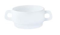Restaurant Stackable Soup Bowl With Handles 11.3oz 32cl (24 Pack) Restaurant, Stackable, Soup, Bowl, With, Handles, 11.3oz, 32cl