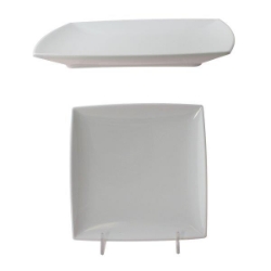 6? / 150mm Square Plate, 1/2? / 13mm Deep, Classic White 