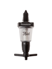 35ml Black Solo Spirit Measure (Each) 35ml, Black, Solo, Spirit, Measure, Beaumont