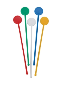 7” ASSTD Colours Disc Stirrers 1 x 250 (Each) 7", ASSTD, Colours, Disc, Stirrers, 1, 250, Beaumont