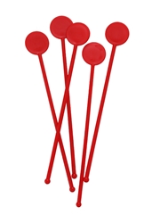 7” RED Disc Stirrers 1 x 250 (Each) 7", RED, Disc, Stirrers, 1, 250, Beaumont