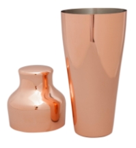 Mezclar 550 ml Copper Plated Art Deco Shaker (Each) Mezclar, 550, ml, Copper, Plated, Art, Deco, Shaker, Beaumont